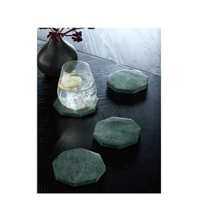 High Quality Modern Design Stone Coasters round Blue Color For Dining <b>Kitchen</b> Office Desktop Use Quality Mats & Pads <b>Accessories</b> - Product Image 4