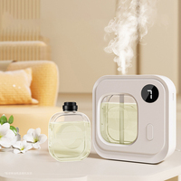 Mini humidificateur d'air à affichage numérique, 5 modèles réglables, diffuseur rechargeable, machine de diffusion d'arômes automatique murale de 50 ml