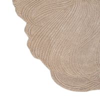 Tapis moderne tufté fait main personnalisé avec logo, 100% laine, poils longs, antidérapant, adapté aux animaux domestiques, antimicrobien, lavable