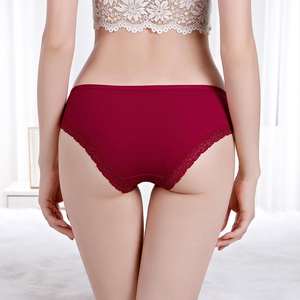Ventes en gros de culottes sexy pour femmes, dentelle rouge, coton extensible, lingerie sexy, sous-vêtements - Product Image 5