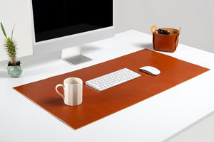 แผ่นรองโต๊ะทำงานหนังแท้หรูหราพื้นผิวการเขียนแบบมืออาชีพกันฝุ่นเป็นมิตรกับสิ่งแวดล้อม LMD-0053ป้องกันที่ทนทาน - Product Image 4