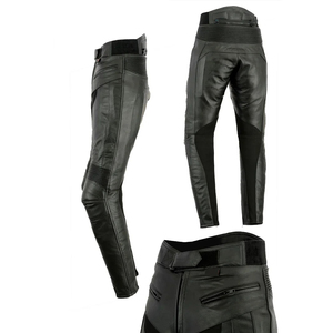 กางเกงหนังผู้ชายสไตล์ใหม่ ทรงเข้ารูป สีพื้น เอวสูงปานกลาง น้ำหนักเบา สำหรับฤดูหนาวและฤดูใบไม้ร่วง ผลิตในปากีสถาน MOQ ต่ำ - Product Image 6