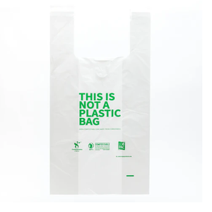 Bolsa lateral reutilizable biodegradable personalizable para tienda de comestibles y supermercado compras HDPE/LDPE Material impresión en huecograbado - Product Image 4