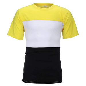 Été Nouveau Style Hommes Casual Striped Loose Knitting Sports 2-Piece Set Short T-Shirt à manches courtes 3D Thermal Breathable - Product Image 3