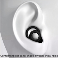 Bouchons d'oreilles Olyga EP108 CE pour dormir, réduction du bruit, pour dormeurs latéraux, avec bouchons d'oreilles en silicone réutilisables