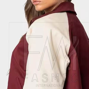 Veste universitaire décontractée à manches longues Bomber Top Tendance Veste universitaire Letterman à motif personnalisé pour dames - Product Image 5