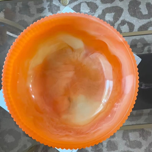 Haute qualité personnalisé fabriqué à la main en résine polie bol corne ustensiles de cuisine servant bol de nourriture technique sculptée - Product Image 4