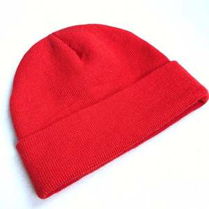 Gorro de Invierno de Algodón 100% Liso, Gorro Personalizado con Bordado Personalizado - Product Image 1