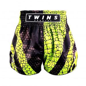 Pantalones Cortos de Muay Thai de Primera Calidad con Logotipo Personalizado, Ropa Deportiva de Poliéster y Nailon para Entrenamiento de Kickboxing con Bordado, Ropa de Artes Marciales - Product Image 4