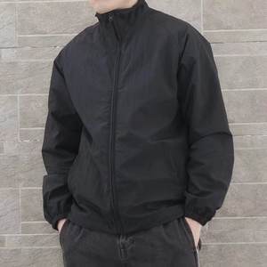 เสื้อกันลมผ้าบางทรงหลวมสำหรับผู้ชายเสื้อแจ็คเก็ตเสื้อกันลมลำลองสำหรับฤดูใบไม้ผลิและฤดูใบไม้ร่วงออกแบบโลโก้ได้ตามต้องการ - Product Image 6