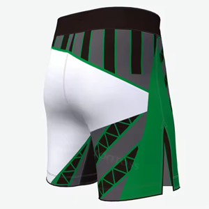 กางเกงขาสั้น MMA ของคุณพิมพ์ลายซับลิเมชันกางเกงขาสั้นสำหรับออกกำลังกายกางเกงขาสั้นสำหรับผู้ชายออกแบบโลโก้ได้ตามต้องการ - Product Image 3