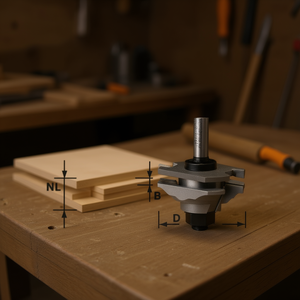 Fraise à profil en carbure Festool HW S8 D46 X D12-FD - Product Image 3