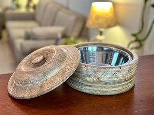 Boîte à roti en bois de luxe pour la décoration de table, conteneur à roti en bois idéal pour les cuisines indiennes, les fermes et les événements spéciaux - Product Image 4