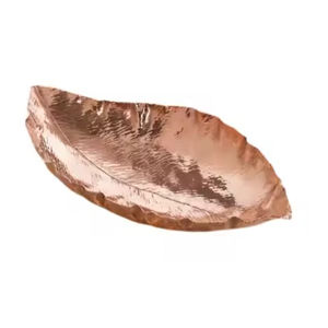 Plat de service de nourriture de forme et de taille personnalisées de qualité exclusive plat de service de dattes en forme de feuille de cuivre pour les fournisseurs en gros - Product Image 3