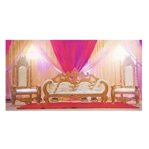 Grand Maharaja Canapé de mariage de créateur Ensemble de canapés de mariage classique-moderne et traditionnel Offre des fabricants professionnels - Product Image 1