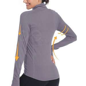 Custom Logo Design Women Yoga <b>Jackets</b> Solid Color Women Yoga <b>Jackets</b> Lightweight Yoga <b>Jackets</b> - Product Image 3