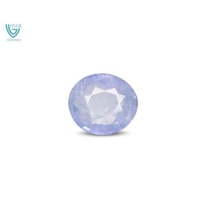Zafiro Azul - 4.12 Quilates, Gema Natural Suelta Facetada, Corte Ovalado, Forma de Estrella de Lujo para Joyería, 10 mm 8 mm, Tratado Térmicamente - Product Image 1