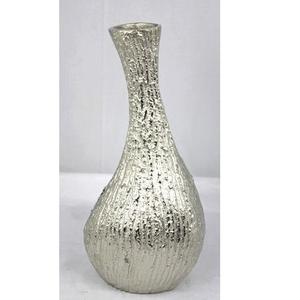 Juego de forma cuadrada grande de 3 floreros únicos en galvanoplastia, florero recortado de oro y plata, jarrones oblongos de plata y oro - Product Image 5