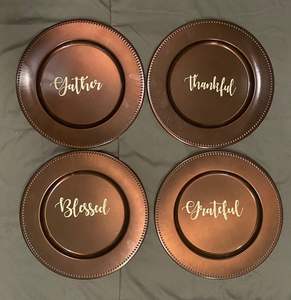 Assiette de présentation en plastique écologique exquise couleur gris lavande décor de mariage en relief plats de qualité supérieure - Product Image 4