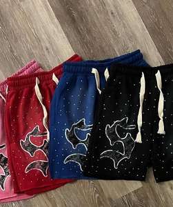 กางเกงขาสั้นวินเทจลายดอกไม้ผ้าฝ้าย100% เอวยางยืดป้องกันริ้วรอยระบายอากาศสบายทันสมัย - Product Image 4