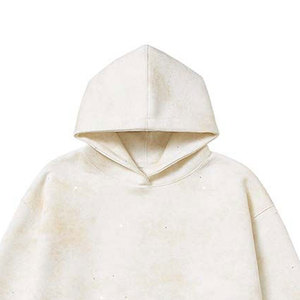 Sudaderas con capucha de algodón grueso con bordado de peso pesado para hombres, fabricantes de ropa Essentials 500 Gsm, sudaderas con capucha de gran tamaño personalizadas - Product Image 2