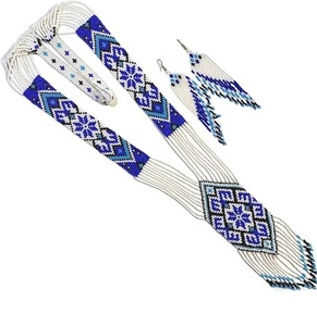 Quality Handicrafts Multi Long Seed <b>Bead</b> <b>Bead</b> Necklace VNecklace Beadwork <b>Jewelry</b> Ethnic Gift <b>for</b> Women - Product Image 4