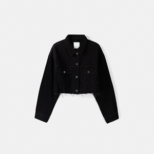 Vestes d'extérieur à la mode pour femmes vestes à boutons pour femmes vente en gros de vestes en jean pour femmes à col rabattu et respirant - Product Image 1