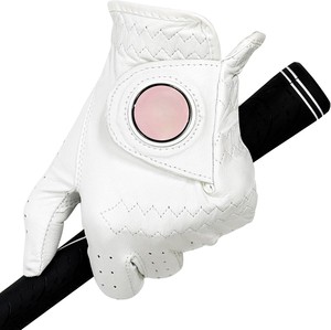 Gant de golf en cuir Cabretta au prix de gros, gants souples et durables pour femmes avec logo et emballage, main gauche, accessoires de golf stylés - Product Image 3