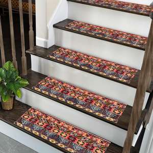 Alfombra Estampada con Diseño de Kilim Turco: Hecha a Mano, Antideslizante, Lavable, Alfombra para Pasos - Product Image 1