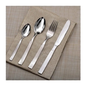 Best Seller Handcrafted Stainless Steel Cutlery Set Modern Design Customized Packaging Unique Silver Mirrored Steel <b>Flatware</b> - Product Image 1