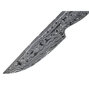 Cuchillo JEXMOO Personalizado Hecho a Mano de Acero de Damasco con Hoja en Blanco, Multifuncional, con Patrón de Gota de Lluvia, con Regalo Perfecto, Cuchillo para Uso en Exteriores - Product Image 6