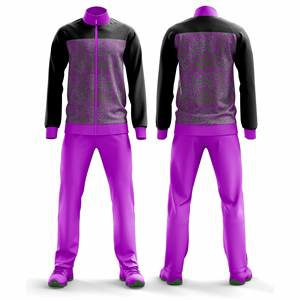 Ensemble de survêtement sportif personnalisé avec fermeture éclair, veste et pantalon, pour hommes, femmes et jeunes, tenue d'entraînement pour équipe, design unique, tenue de sport - Product Image 4