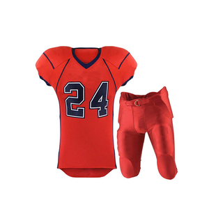 Uniformes de fútbol americano de sarga de aparejos de diseño sublimado al por mayor, uniformes deportivos para hombres con diseño personalizado - Product Image 4