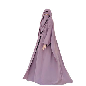 2025 Nouveau Design Abaya Femme de Dubaï, Vente en Gros, Haute Qualité, Luxe, Décontractée, Respirante, Broderie Ouverte, Vêtement Islamique - Product Image 2