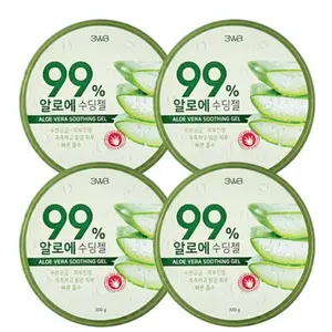 [Whg] 3WB Gel Penyejuk lidah buaya 300ml K kecantikan pemasok Korea perawatan menenangkan Aloe 99