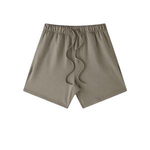 Shorts de sport d'extérieur décontractés pour hommes, imprimés sur mesure, haute qualité 100% coton, poches à la taille moyenne, logo personnalisé écologique - Product Image 2