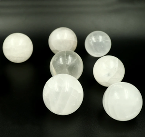 Boule de sphère polie à la main en sélénite de pierres précieuses de meilleure qualité | Sphère de pierre de guérison en gros pour la décoration de la maison - Product Image 3