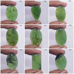 Cabujón de jade de nefrita natural, cabujones de piedras preciosas de Jade de nefrita verde, cabujón de Jade de nefrita suelta, fabricación de joyas, piedras a granel - Product Image 6