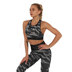 Logo personnalisé Vêtements de Sport Femmes Taille Haute Fitness Vêtements D'entraînement Deux Pièces Yoga Ensembles Soutien-Gorge Et Leggings Yoga Ensemble - Product Image 4