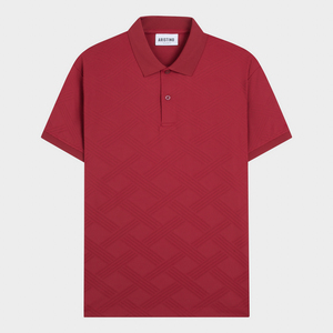 Modèle solide pour polo pour hommes avec design en osier Aristino Prix chaud Produit haut de gamme-Méthode de tissage non tissé Modèle APS093AS4 - Product Image 1