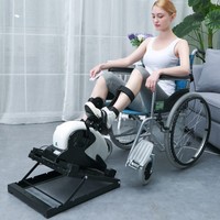Vélo d'exercice double pour thérapie physique, pédalier actif et passif sous le bureau, pour centres de rééducation et hôpitaux