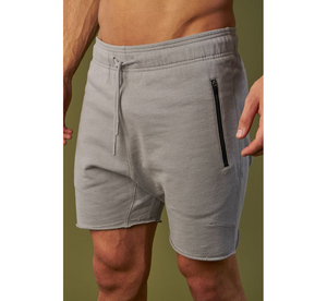 Short de survêtement pour hommes, décontracté, personnalisé, Fitness, basket-ball, short de sport, polaire, broderie, fermeture éclair, short de fitness pour hommes - Product Image 1