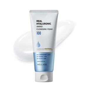WELLAGE Real Hyaluronic Amino Espuma limpiadora 150mL Cuidado DE LA PIEL coreano Hidratante Lavado DE CARA Limpiador de poros - Product Image 1