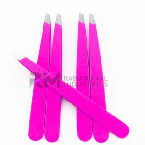 Nuevo Producto en Tendencia RMI, Juego de Pinzas para Cejas de Color Oro Rosa Plasma Mate, 4 Puntas Diferentes - Product Image 2