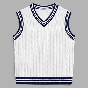 OEM <b>Men's</b> <b>Sleeveless</b> Jacquard Knitted Vest Custom Fashion Pullover Jumpers in Knitting Style Anti-Pilling Feature <b>Sweater</b> - Product Image 4