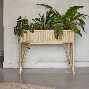 Maceta de ratán ornamentada hecha a mano para hogares patrimoniales interiores tradicionales festivales culturales y exhibiciones decorativas Rústicas - Product Image 6