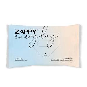 Zappy 15S ผ้าเช็ดทำความสะอาดแบบเปียกออร์แกนิกให้ความชุ่มชื้นต้านเชื้อแบคทีเรียปราศจากแอลกอฮอล์ - Product Image 5