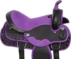Ensemble de selle de baril synthétique occidentale de qualité supérieure selle de cheval de course anglaise selle de cheval synthétique de course de chevaux excellente - Product Image 3