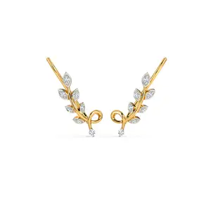 Beautiful Lab Diamond Ear Cuffs For Women In Silver India Jewelry Manufacture For Wholesale rate