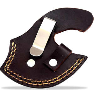 Chef de cuisine de haute qualité fait à la main D 2 acier couteau de cuisine de hache coupe-pizza avec étui en cuir - Product Image 5